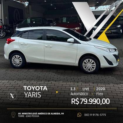 TOYOTA YARIS 1.3 16V FLEX XL LIVE MULTIDRIVE TOYOTA YARIS 1.3 16V FLEX XL LIVE MULTIDRIVE